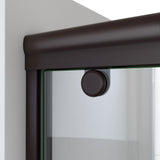 DreamLine SHDR-136076X-06 Charisma-X 56-60"W x 76"H Frameless Bypass Sliding Shower Door in Oil Rubbed Bronze