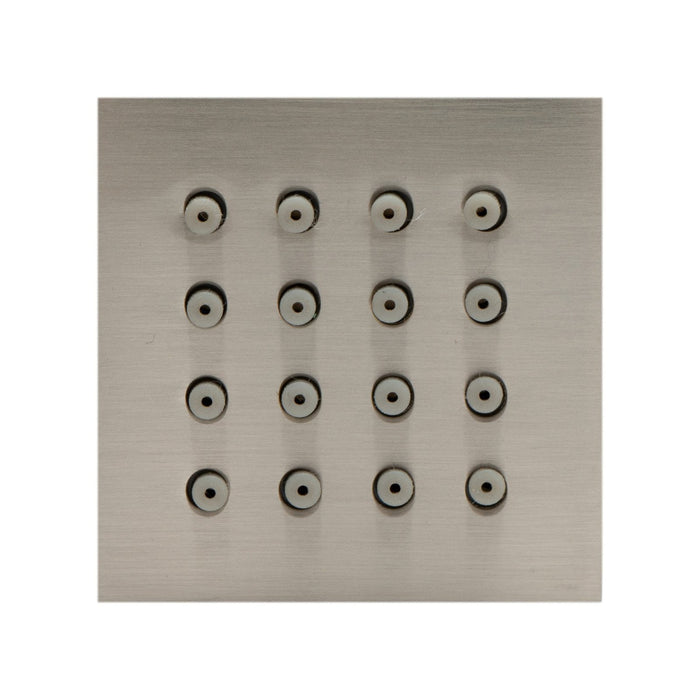 ALFI Brand AB3820-BN Brushed Nickel 2" Square Adjustable Shower Body Spray