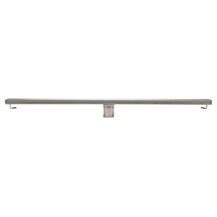 ALFI ABLD36C-BSS 36" Modern Stainless Steel Linear Shower Drain with Groove Holes