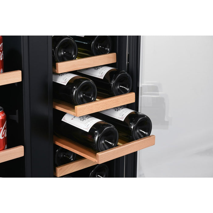 Edgestar CWB1760FD 24" Wide 17 Bottle Wine and 53 Can Beverage Cooler in Stainless Steel