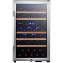 Free Standing Wine Cooler Black & Stainless Steel