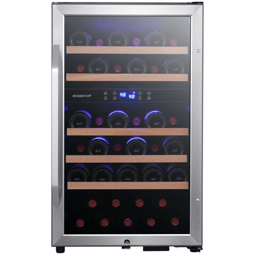 Free Standing Wine Cooler Black & Stainless Steel