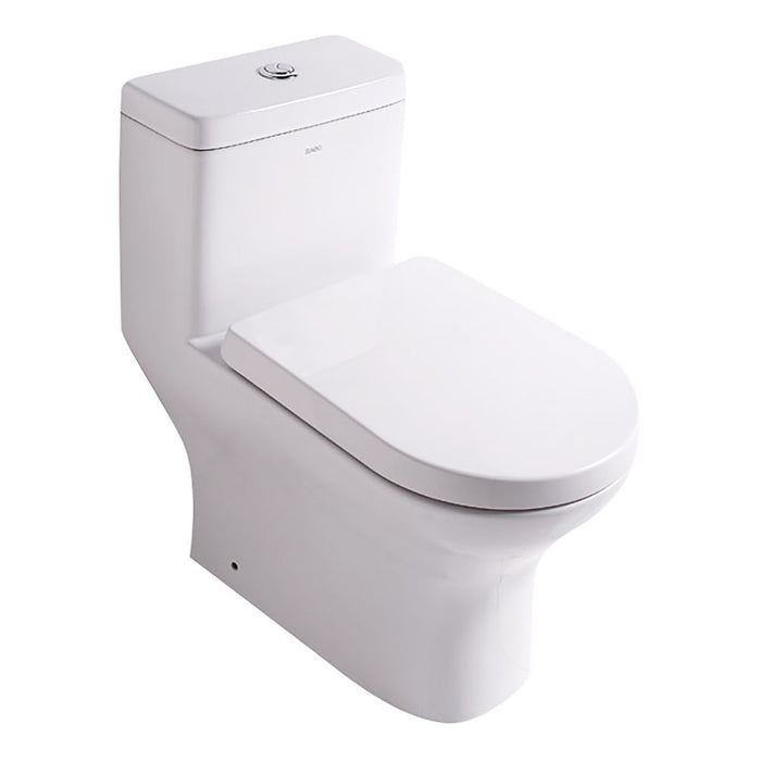 Eago TB353 Dual Flush One Piece High Efficiency Low Flush Ceramic Toilet