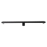 ALFI Brand ABLD32C-BM 32" Black Matte Stainless Steel Linear Shower Drain with Groove Holes