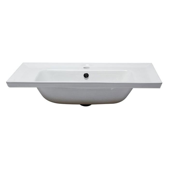 EAGO BH003 White Ceramic 32" x 19" Rectangular Drop in Sink