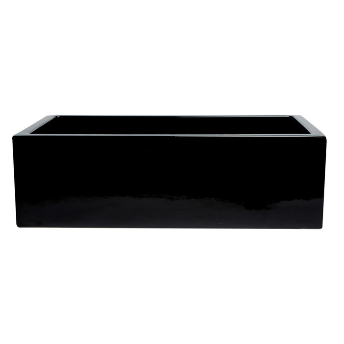 ALFI Brand AB3318HS-BG Black Gloss 33" x 18" Reversible Fireclay Farm Sink