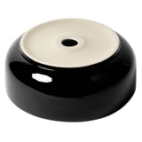 ALFI Brand ABC908 Black & White Modern 15" Round Above-Mount Ceramic Sink