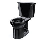 TOTO CST785CEF#51 Drake Transitional Two-Piece Round 1.28 GPF Universal Height Toilet, Ebony Black