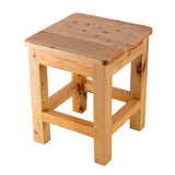ALFI Brand AB4407 10" x 10" Square Wooden Bench/Stool Multi-Purpose Accessory
