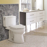 TOTO CST454CEFRG#01 Drake II 2-Piece 1.28 GPF Toilet & Right-Hand Trip Lever, Cotton White
