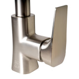 ALFI Brand ABKF3889-BN Brushed Nickel Square Gooseneck Pull Down Kitchen Faucet