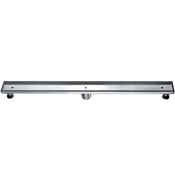 ALFI Brand ABLD36A 36" Modern Stainless Steel Linear Shower Drain without Cover