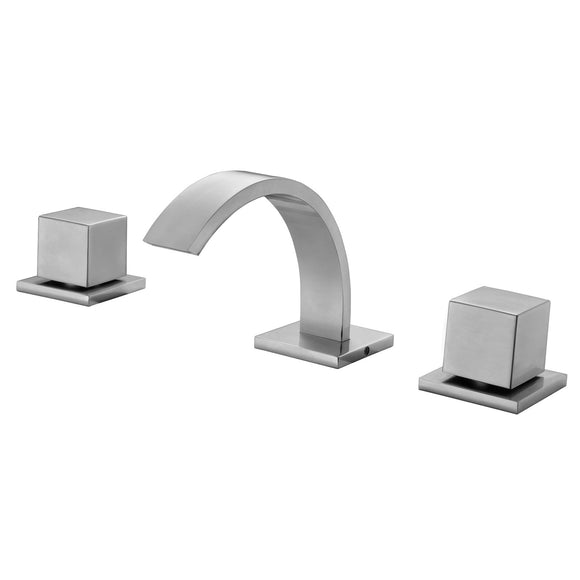 ALFI Brand AB1326-BN Brushed Nickel Modern Widespread Bathroom Faucet