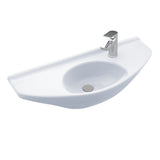 TOTO Oval Wall-Mount Bathroom Sink with CeFiONtect, Cotton White, SKU: LT650G#01