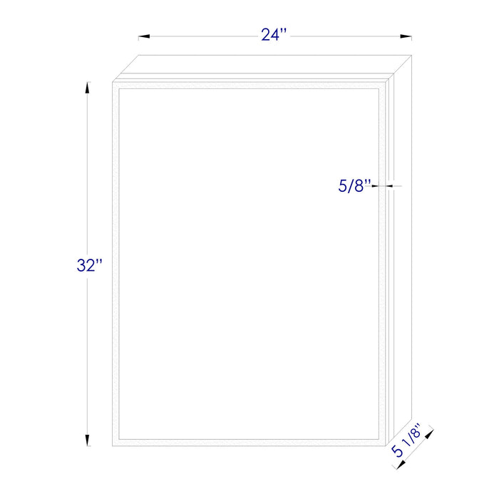 ALFI Brand ABMC2432 24" x 32" Single Door LED Light Medicine Cabinet