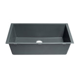 ALFI Brand AB3322UM-T Titanium 33" Undermount Granite Composite Kitchen Sink