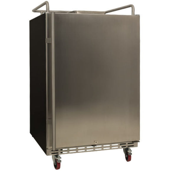 Built In Keg Convection Refrigerator Black & Stainless Steel 24