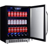 Edgestar CBR1502SG 24" Wide 142 Can Built-In Beverage Cooler in Stainless Steel