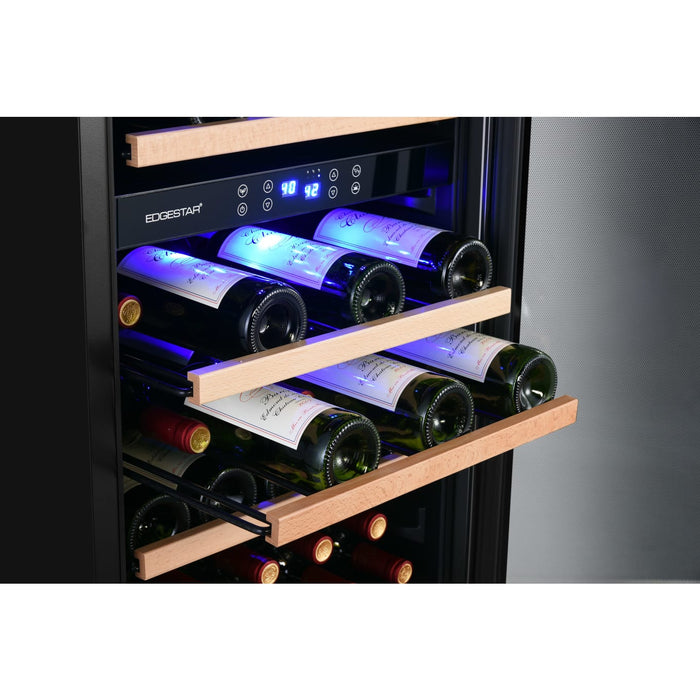 Edgestar CWF380DZ 20" Wide 38 Bottle Capacity Free Standing Wine Cooler in Stainless Steel