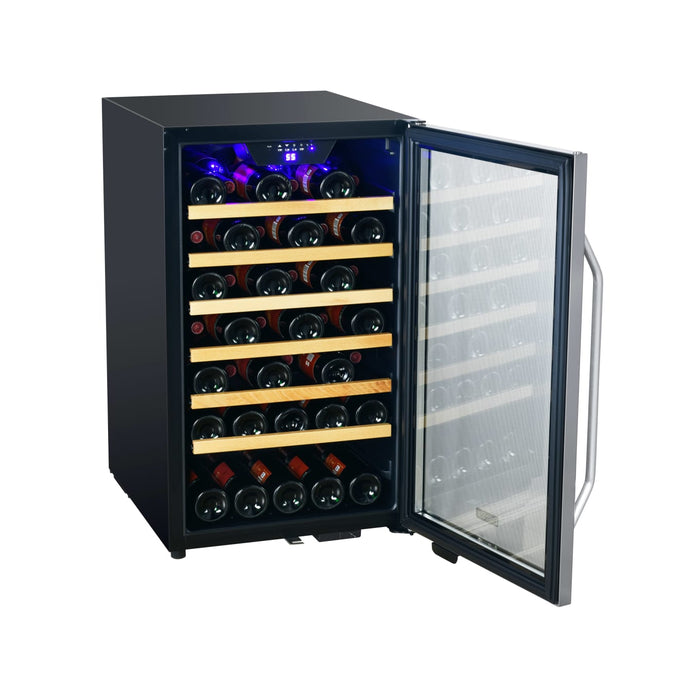 Edgestar CWF440SZ 20" Wide 44 Bottle Capacity Free Standing Wine Cooler in Stainless Steel