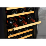Edgestar CWF440SZ 20" Wide 44 Bottle Capacity Free Standing Wine Cooler in Stainless Steel