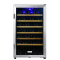 Free Standing Wine Cooler 34 Bottle Stainless Steel 20 Reversible