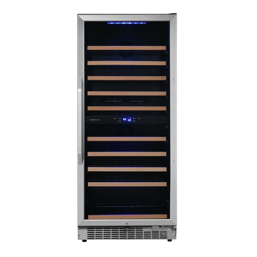 110 Bottle 24" Built-In Dual Zone Wine Cooler