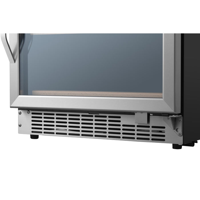 EdgeStar CWR1552DD 155 Bottle 24" Built In Dual Zone Double Door Wine Cooler