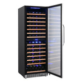 Edgestar CWR1552DZ 24" Wide 141 Bottle Capacity Built-In or Free Standing Dual Zone Wine Cooler in Stainless Steel