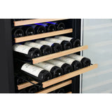 Edgestar CWR1662SZ 24" Wide 151 Bottle Capacity Built-In or Free Standing Single Zone Wine Cooler in Stainless Steel