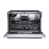 Edgestar DWP62WH 22" Wide 6 Place Setting Countertop Dishwasher in Silver