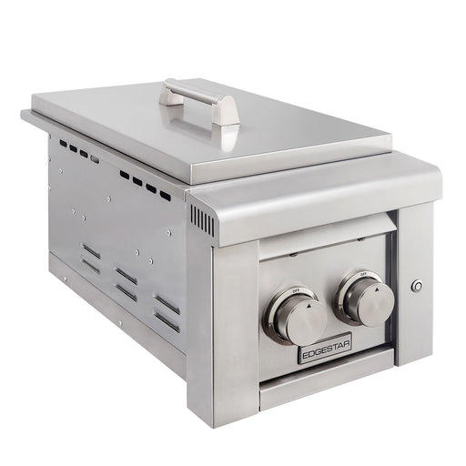 Outdoor Double Sided Burner Stainless Steel Natural With Lid