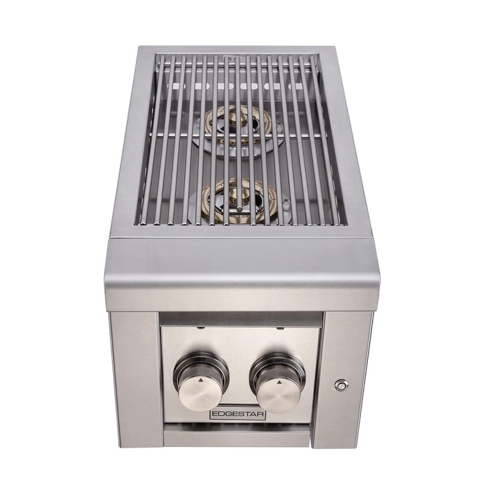 Edgestar ESB2NG 26000 BTU 13" Wide Natural Gas Side Burner in Stainless Steel