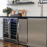 Edgestar IB450SSP 15" Wide 25 Lbs. Capacity Free Standing and Undercounter Ice Maker in Stainless Steel