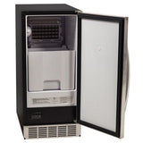 Edgestar IB450SSP 15" Wide 25 Lbs. Capacity Free Standing and Undercounter Ice Maker in Stainless Steel