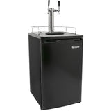 Free Standing Full Keg Beer Dispenser Black