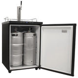 Edgestar KC3000 24" Wide Kegerator in Black