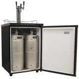 Edgestar KC3000TRIP 24" Wide Triple Tap Kegerator in Black