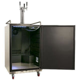 Edgestar KC7000SSTRIP 24" Wide Triple Tap Kegerator for Full Size Kegs in Stainless Steel