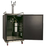 Edgestar KC7000SSTRIP 24" Wide Triple Tap Kegerator for Full Size Kegs in Stainless Steel