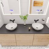 ALFI Brand AB1570-BM Black Matte Tall Wave Single Lever Bathroom Faucet