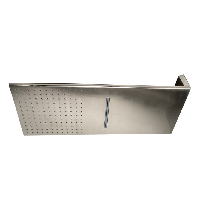 ALFI Brand RAIN10SW-BN Brushed Nickel 10" Wall-Mounted Square Waterfall Rain Shower Head