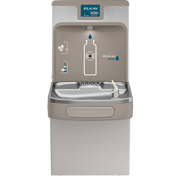Elkay Enhanced EZH2O Filling Station & ADA Water Cooler, Filtered, 8 GPH Gray LZS8WSLP
