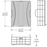 Elkay LKWRB1518SS Stainless Steel 12-1/16" x 15-13/16" x 7-1/16" Rinsing Basket