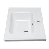 EAGO BH003 White Ceramic 32" x 19" Rectangular Drop in Sink