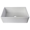 ALFI AB511-W White 30" Decorative Lip Apron Single Bowl Fireclay Farmhouse Sink