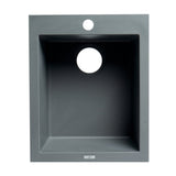 ALFI Brand AB1720DI-T Titanium 17" Drop-In Granite Composite Kitchen Prep Sink