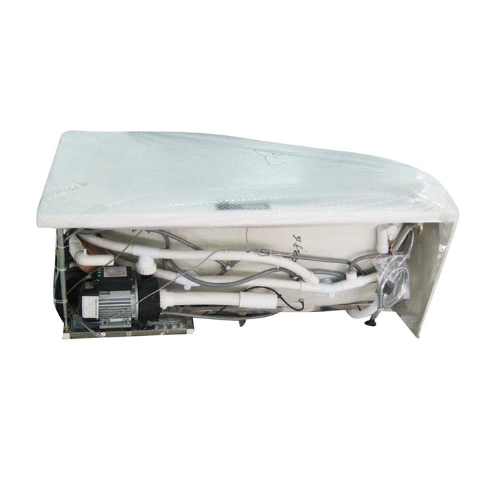 EAGO AM198ETL-R 5 ft Clear Rounded Right Corner Acrylic Whirlpool Bathtub