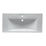EAGO BH002 White Ceramic 40" x 19" Rectangular Drop in Sink