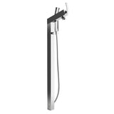 ALFI AB2728-PC Polished Chrome Floor Mounted Tub Filler + Mixer with Shower Head